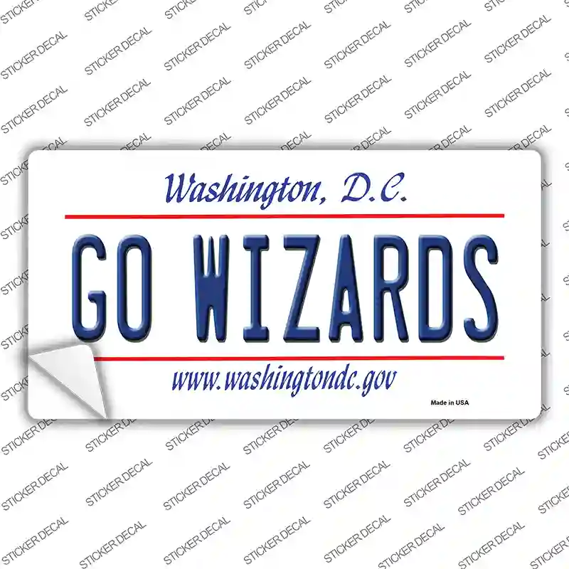 Go Wizards Novelty Sticker Decal
