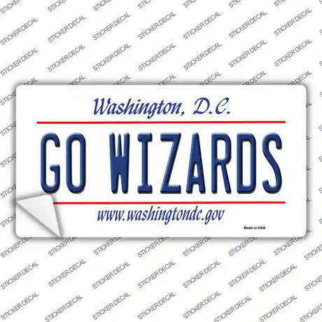 Go Wizards Novelty Sticker Decal