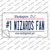 Number 1 Wizards Fan Novelty Sticker Decal