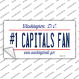 Number 1 Capitals Fan Novelty Sticker Decal