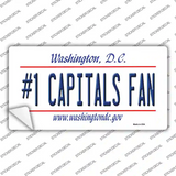 Number 1 Capitals Fan Novelty Sticker Decal