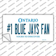 Number 1 Blue Jays Fan Novelty Sticker Decal