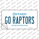 Go Raptors Novelty Sticker Decal