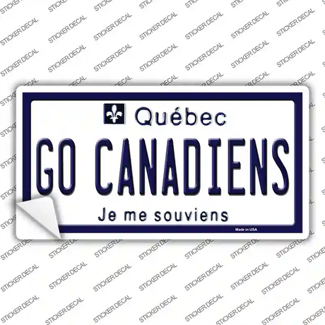 Go Canadiens Novelty Sticker Decal