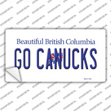 Go Canucks Novelty Sticker Decal