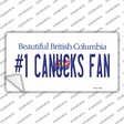 Number 1 Canucks Fan Novelty Sticker Decal