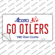 Go Oilers Novelty Sticker Decal