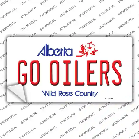 Go Oilers Novelty Sticker Decal