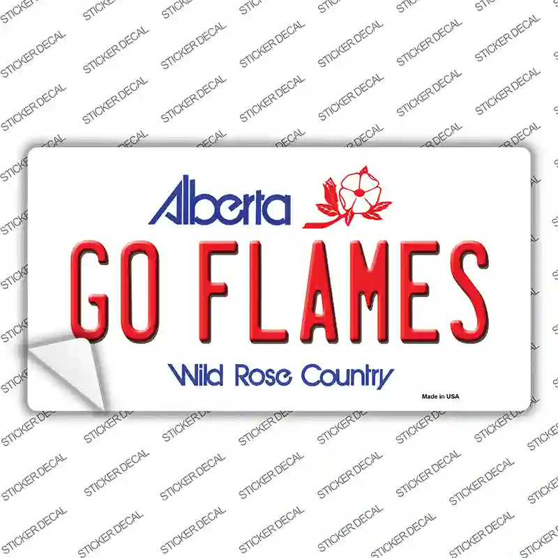 Go Flames Novelty Sticker Decal