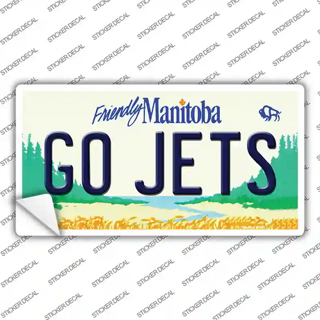 Go Jets Manitoba Novelty Sticker Decal