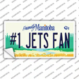 Number 1 Jets Fan Novelty Sticker Decal