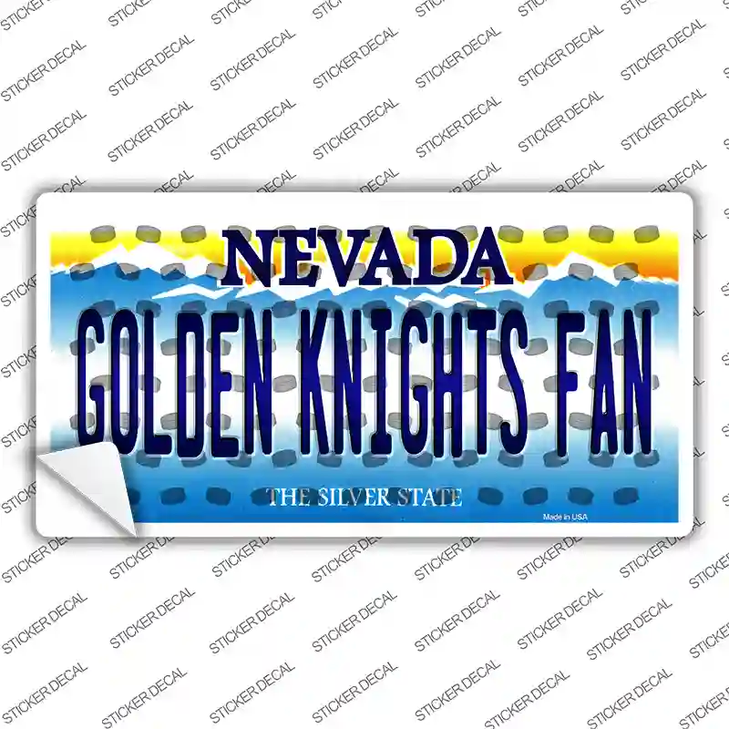 Golden Knights Fan Novelty Sticker Decal