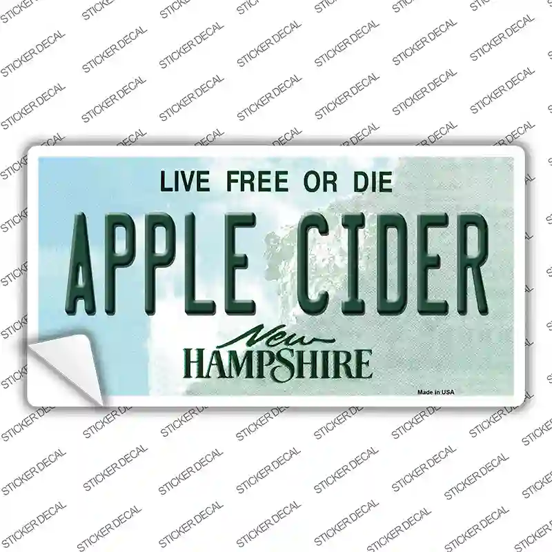 Apple Cider New Hampshire Novelty Sticker Decal