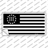 3 Percenter American Flag Novelty Sticker Decal