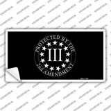 Protected by 2nd Amendment Novelty Sticker Decal