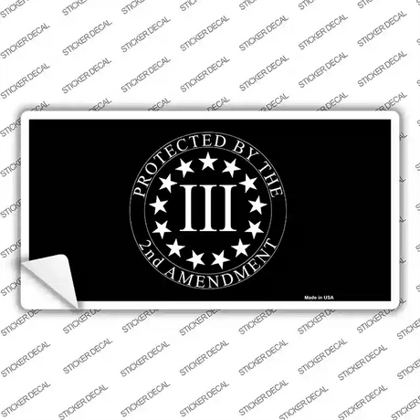 Protected by 2nd Amendment Novelty Sticker Decal