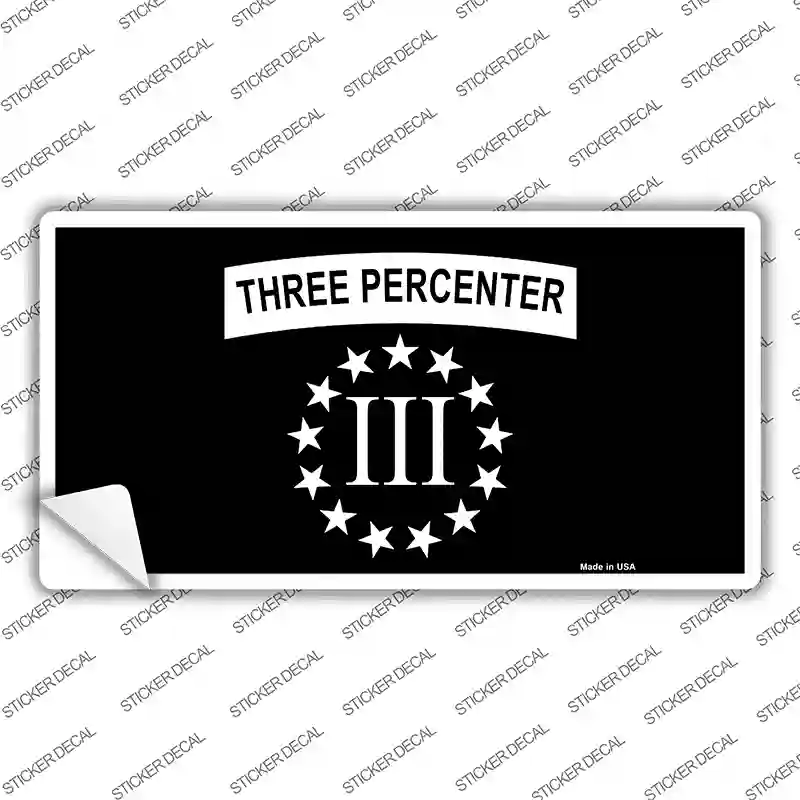 3 Percenter Ring of Stars Novelty Sticker Decal
