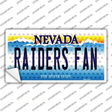 Raiders Fan Nevada Novelty Sticker Decal
