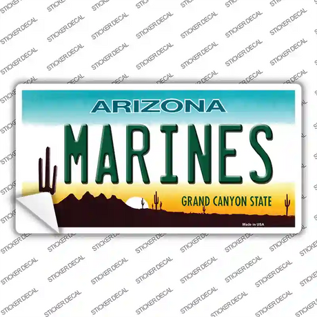 Marines Arizona Novelty Sticker Decal