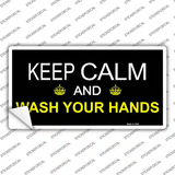 Keep Calm Wash Your Hands Novelty Sticker Decal