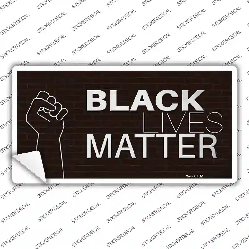 Black Lives Matter Fist Brick Novelty Sticker Decal