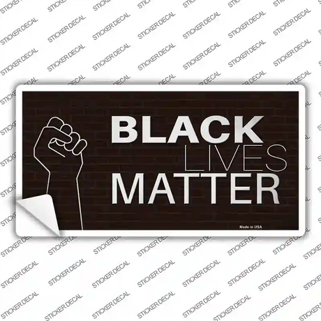 Black Lives Matter Fist Brick Novelty Sticker Decal