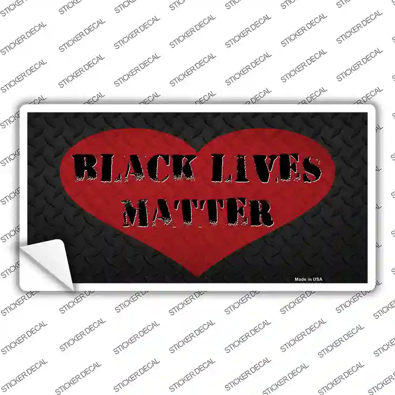 Black Lives Matter Heart Novelty Sticker Decal