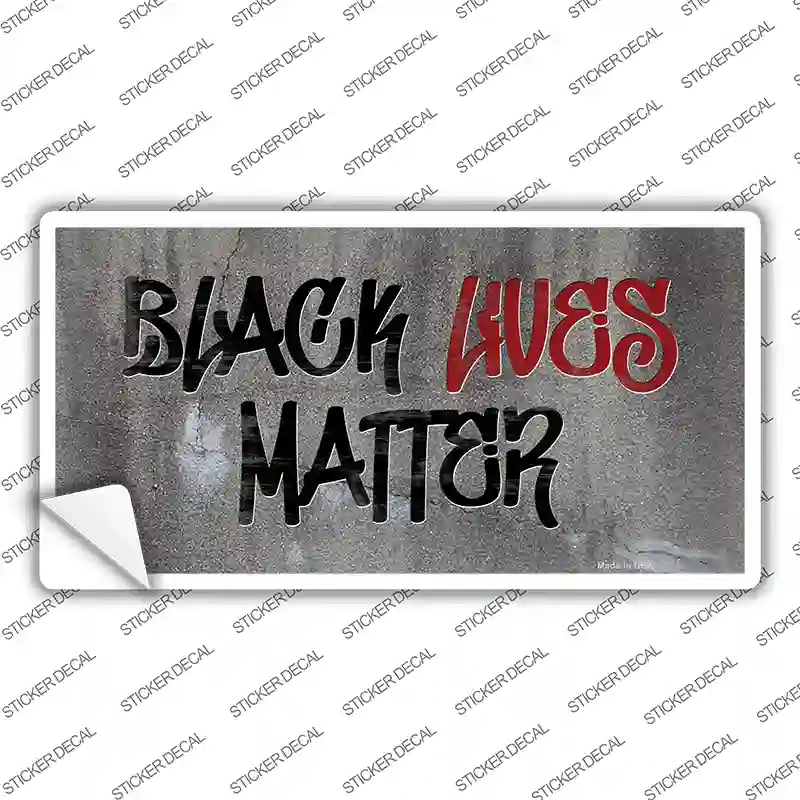 Black Lives Matter Concrete Novelty Sticker Decal