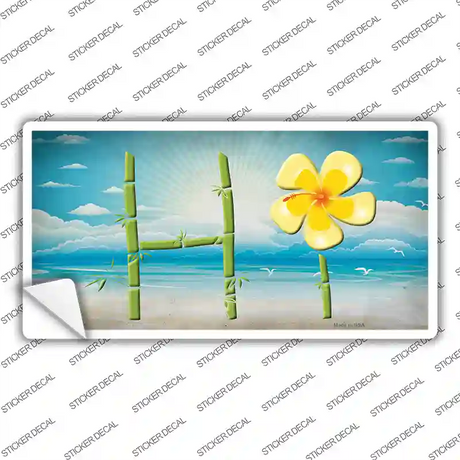 HI Bamboo Novelty Sticker Decal