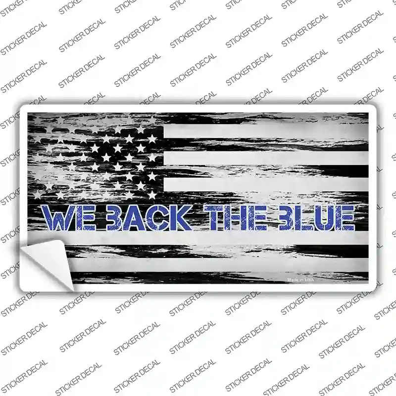 We Back The Blue Novelty Sticker Decal