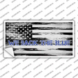 We Back The Blue Novelty Sticker Decal
