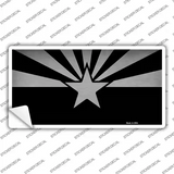 Arizona Flag Black Novelty Sticker Decal