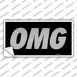 OMG Black Novelty Sticker Decal