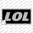 LOL Black Novelty Sticker Decal