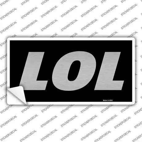 LOL Black Novelty Sticker Decal