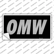 OMW Black Novelty Sticker Decal