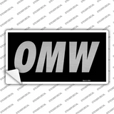 OMW Black Novelty Sticker Decal