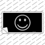 Smiley Black Novelty Sticker Decal