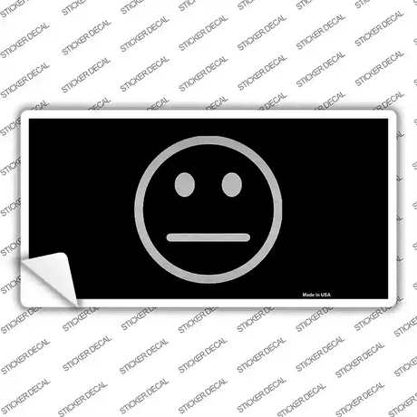 Meh Black Novelty Sticker Decal