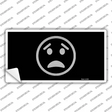 Worried Black Novelty Sticker Decal
