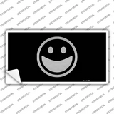 Happy Black Novelty Sticker Decal