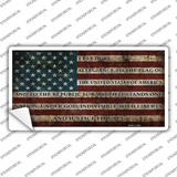 I Pledge Allegiance Flag Novelty Sticker Decal