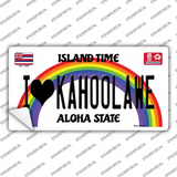I Heart Kahoolawe Novelty Sticker Decal