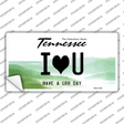 I Heart You Novelty Sticker Decal