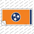 Tennessee Flag Orange Novelty Sticker Decal