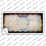 Missouri Bicentennial Rusty Blank Novelty Sticker Decal