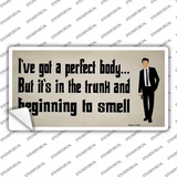 Body in The Trunk Novelty Sticker Decal