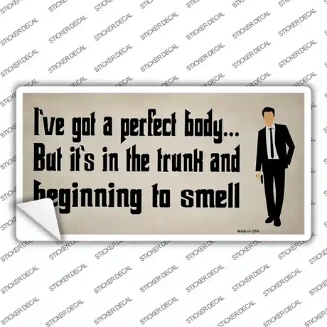 Body in The Trunk Novelty Sticker Decal