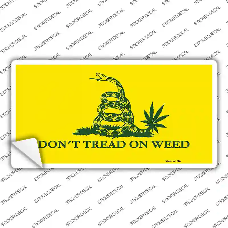 Dont Tread On Weed Novelty Sticker Decal
