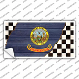 Idaho Racing Flag Novelty Sticker Decal